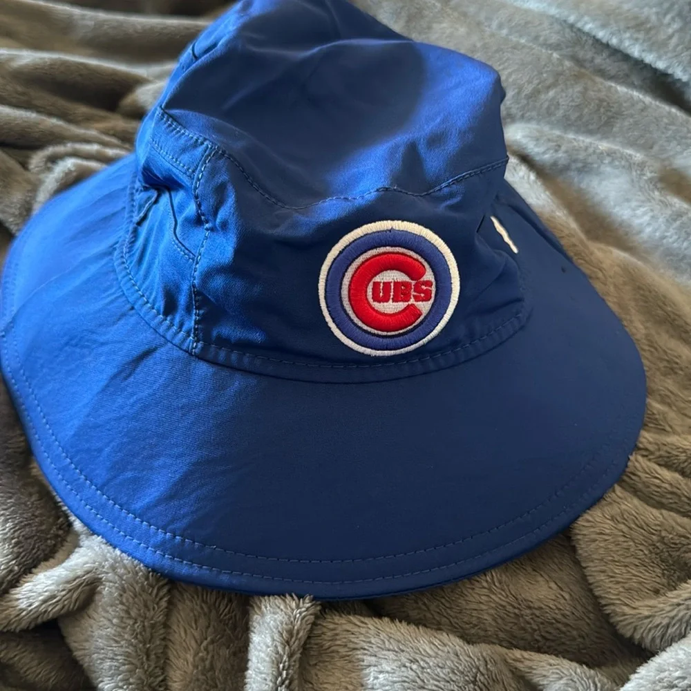 Chicago Cubs Panama Pail Bucket Hat Blue Genuine MLB NewEra - Picture 1 of 5
